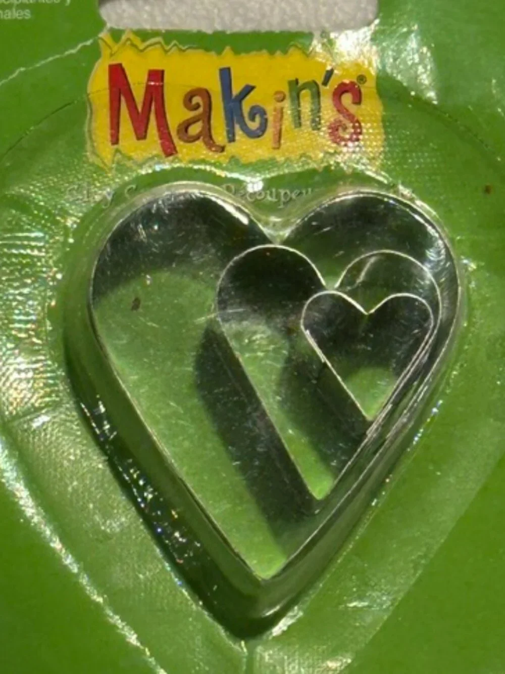NEW Makin's 3-piece Heart Clay Cutters